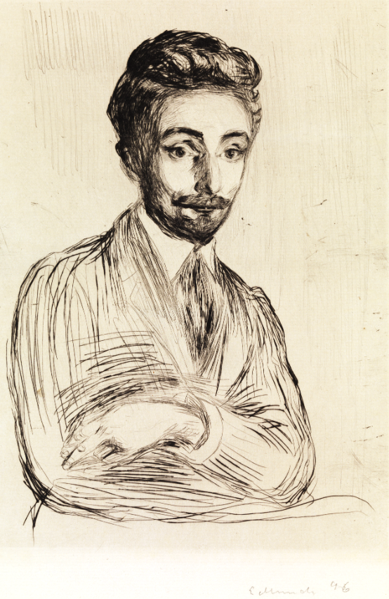 Helge Rode av Edvard Munch ca 1896 Tidsånd